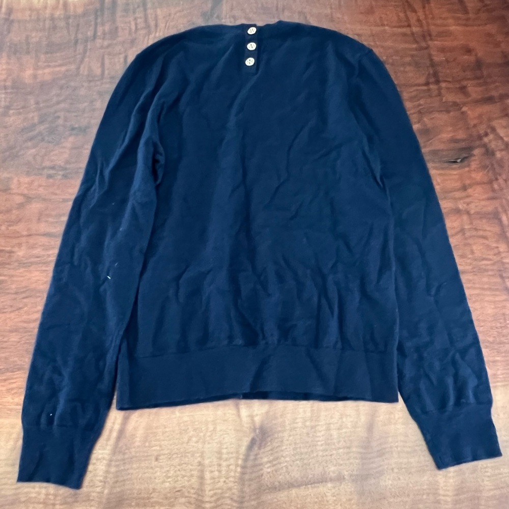 Tory Burch Navy Cashmere Sweater
